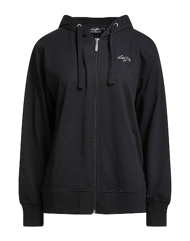 LOTTO Hooded track jacket  Black 100% Cotton