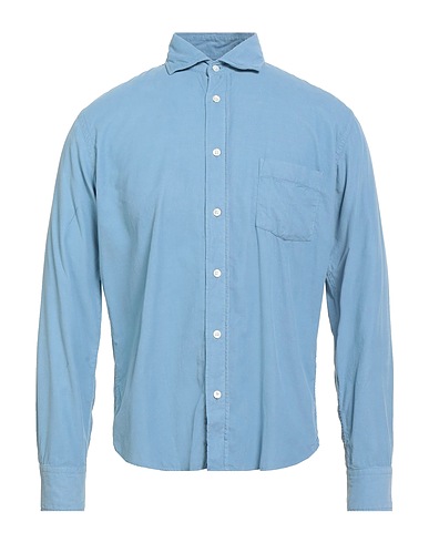 HARTFORD Camicia tinta unita Blu chiaro 100% Cotone