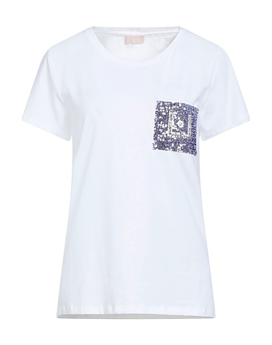 LIU •JO T-shirt White 93% Cotton, 7% Elastane