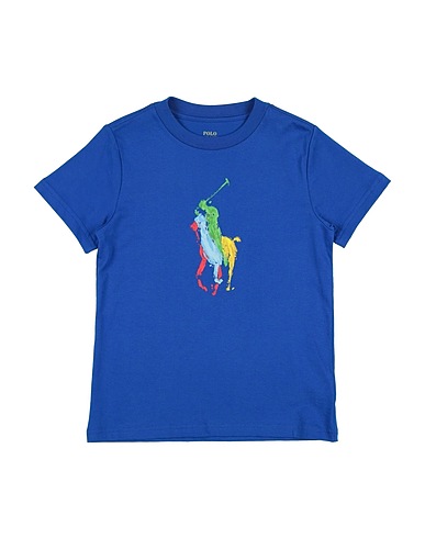 POLO RALPH LAUREN T-shirt Blu 100% Cotone