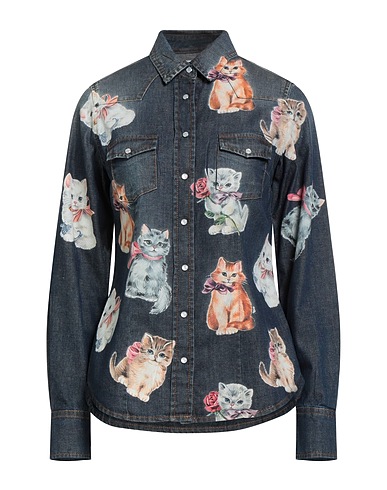 VIVETTA Denim shirt Blue 100% Cotton