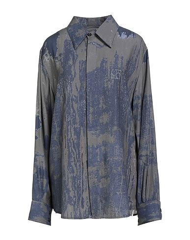 FEDERICO CINA Shirts Navy 100% Lyocell