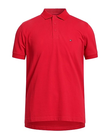 TOMMY HILFIGER Polo shirt Red 100% Cotton