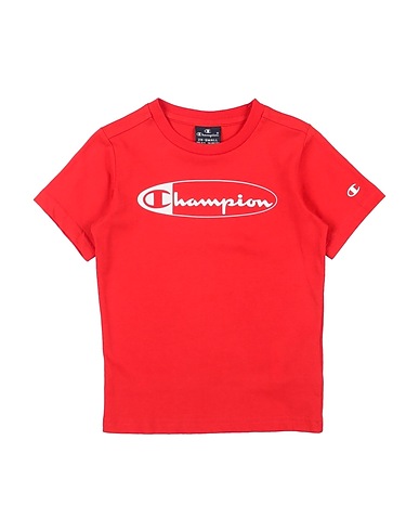 CHAMPION T-shirt Rosso 100% Cotone