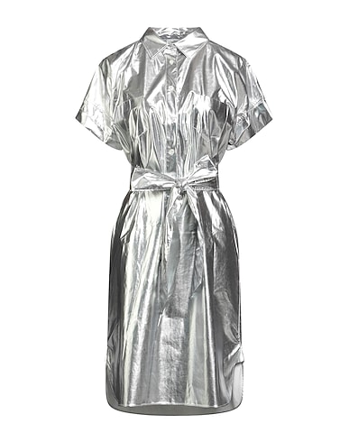 SARA ROKA Elegant dress Silver 100% Viscose
