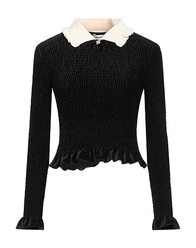 SANDRO Top Black 100% Polyester