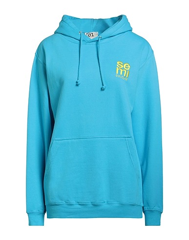 SEMICOUTURE Felpa Azzurro 80% Cotone, 20% Poliestere