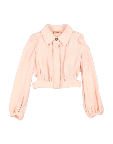 ELISABETTA FRANCHI Camicie e bluse tinta unita LA MIA BAMBINA Rosa chiaro 100% Viscosa