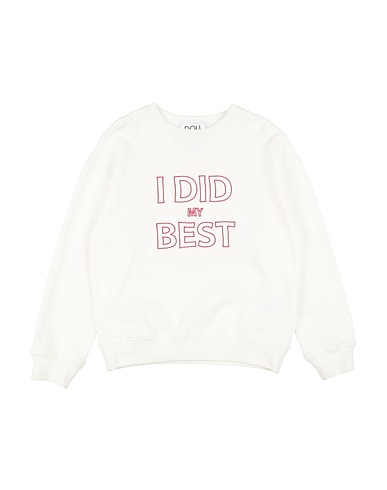 DOUUOD Sweatshirt White 100% Cotton, Polyester, Elastane