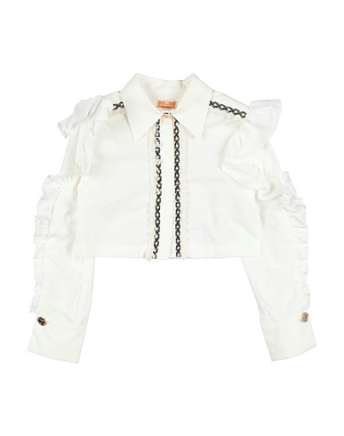 ELISABETTA FRANCHI Patterned shirts & blouses LA MIA BAMBINA Ivory 100% Cotton