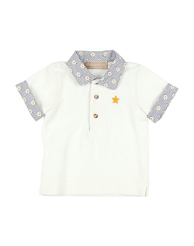 LA STUPENDERIA Polo shirt Cream 100% Cotton