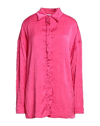 GAëLLE Paris Solid colour shirts & blouses Fuchsia 100% Polyester