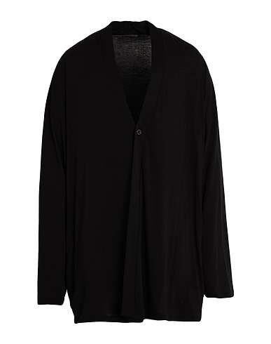 YOHJI YAMAMOTO POUR HOMME Solid color shirt Black 100% Cotton