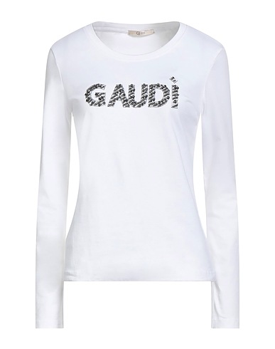 GAUDÌ T-shirt JEANS White 95% Cotton, 5% Elastane