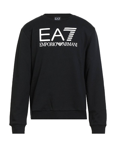 EA7 Sweatshirt Black 100% Cotton