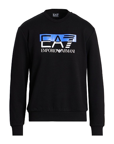 EA7 Sweatshirt Black 85% Cotton, 15% Polyester, Elastane