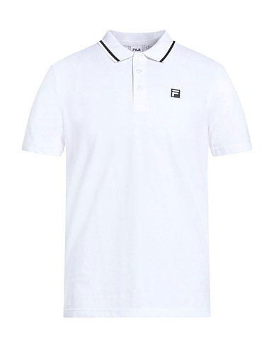 FILA Polo shirt White 100% Cotton