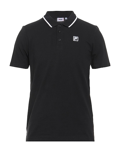 FILA Polo shirt Black 100% Cotton