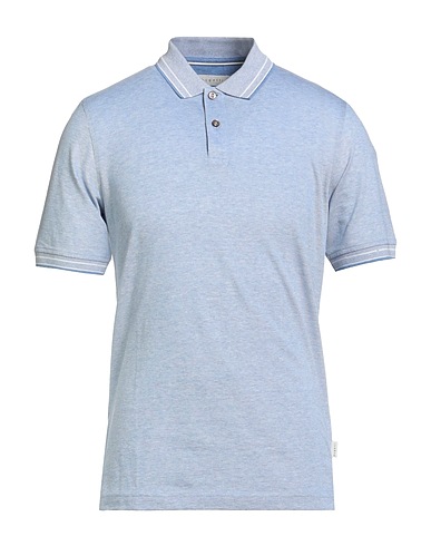 BUGATTI Polo shirt Sky blue 100% Cotton