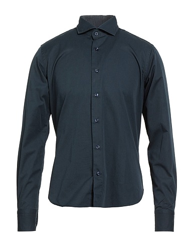 ORIAN Solid color shirt Midnight blue 100% Cotton