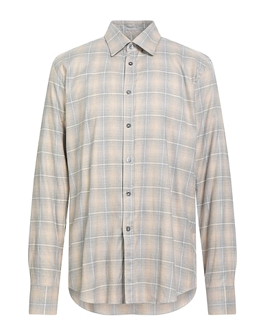 CANALI Рубашка в клетку 61% Хлопок, 39% Лиоцелл