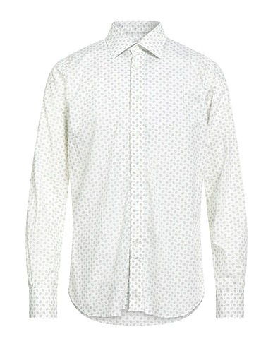 CANALI Patterned shirt White 100% Cotton