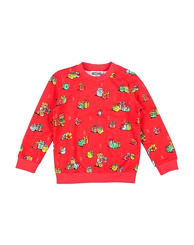 MOSCHINO BABY Sweatshirt Red 100% Cotton, Elastane
