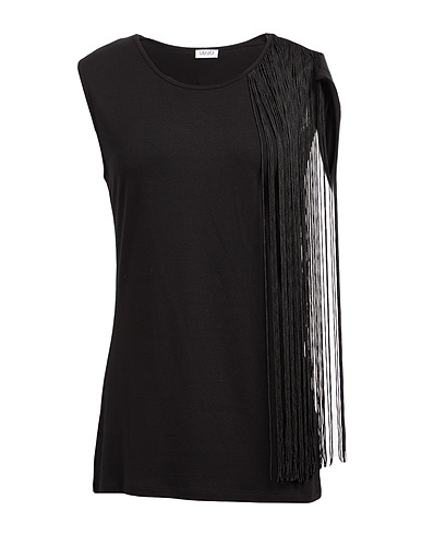LIU •JO Top Black 95% Viscose, 5% Elastane, Polyester