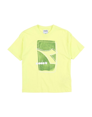 DIADORA T-shirt Yellow 100% Cotton