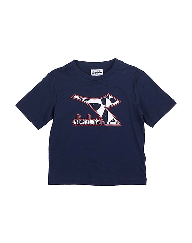 DIADORA T-shirt Ναυτικό μπλε 100% Βαμβάκι