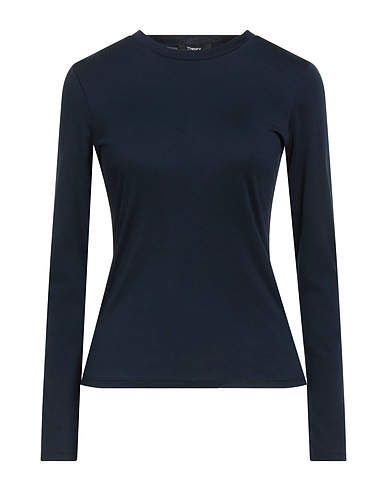 THEORY Basic t-Shirt Σκούρο μπλε της νύχτας 100% Βαμβάκι Pima