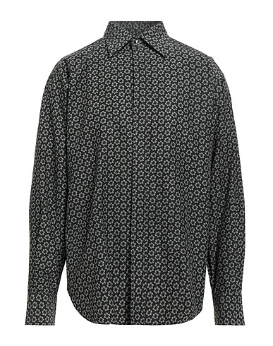 TOM FORD Patterned shirt Black 65% Cupro, 35% Cotton