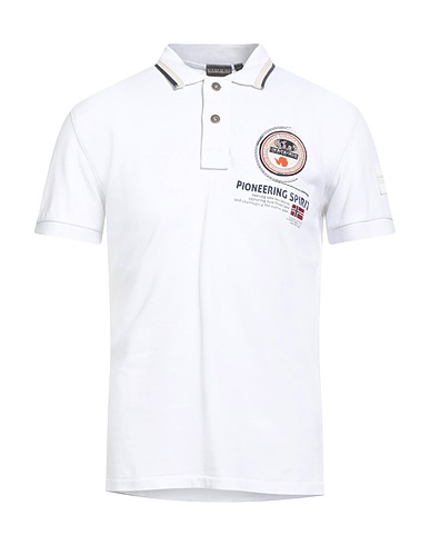 NAPAPIJRI Polo shirt White 100% Cotton
