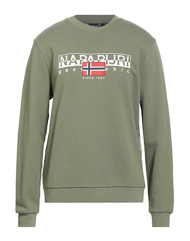 NAPAPIJRI Sweatshirt Military green 100% Cotton