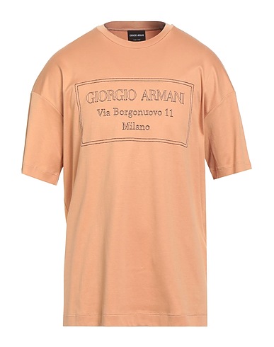 GIORGIO ARMANI T-Shirt Kamel 100% Baumwolle