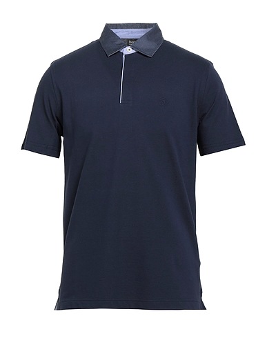 BUGATTI Polo shirt Midnight blue 100% Cotton