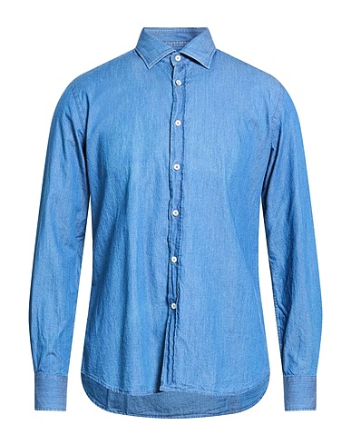 XACUS Camicia di jeans Blu Fibre sintetiche