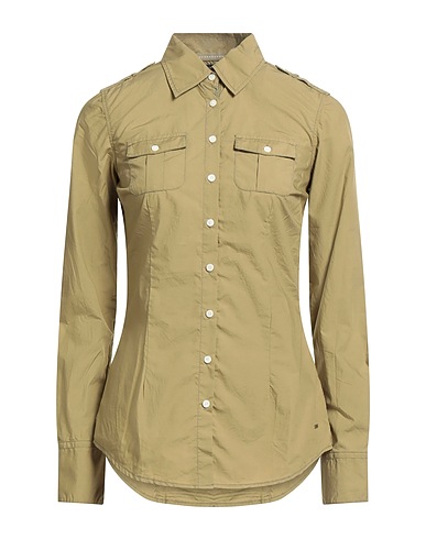 TOMMY HILFIGER Solid colour shirts & blouses Military green 100% Cotton