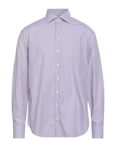 GIORGIO ARMANI Checked shirt Plum 100% Cotton
