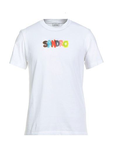 SANDRO T-shirt White 100% Cotton