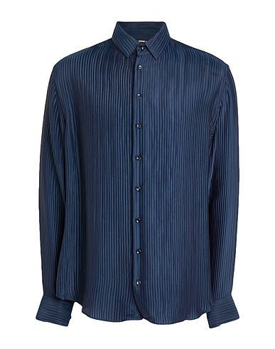 GIORGIO ARMANI Solid colour shirt 85% Viscose, 15% Silk