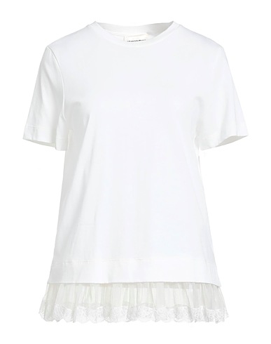 COUTURE Basic T-shirt White 100% Cotton, Polyamide