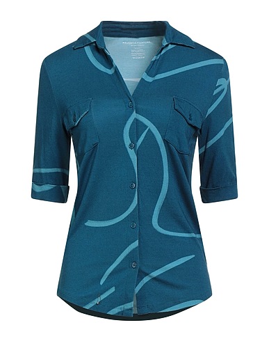 MAJESTIC FILATURES Patterned shirts & blouses Deep teal 94% Viscose, 6% Elastane