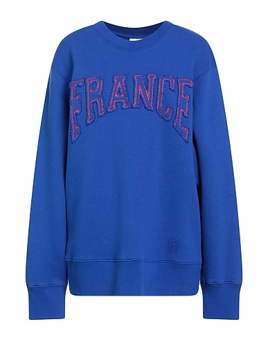 SANDRO Sweatshirt Blue 100% Cotton