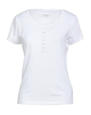 EA7 T-shirt White 70% Cotton, 26% Modal, 4% Elastane