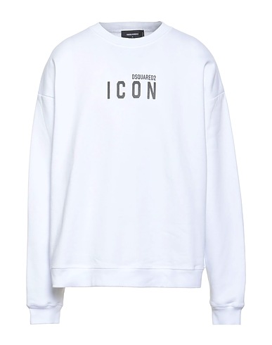 DSQUARED2 Sweatshirt ICON White 100% Cotton