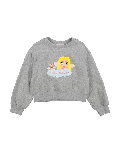 CHIARA FERRAGNI Sweatshirt Grey 96% Cotton, 4% Elastane