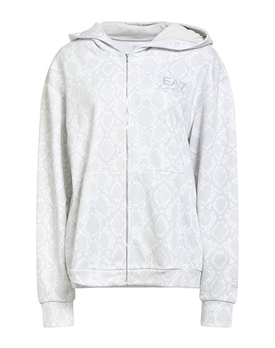 EA7 Hooded track jacket  Beige 89% Cotton, 11% Polyester