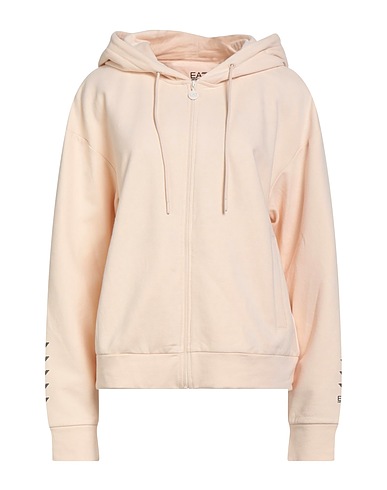 EA7 Hooded track jacket  Cream 96% Cotton, 4% Elastane
