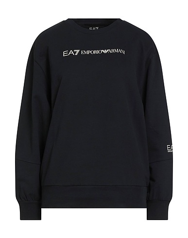 EA7 Sweatshirt Black 95% Cotton, 5% Elastane